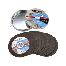 Kotouč řezný na ocel/nerez, 10ks, O 125x1,0x22,2mm (8808103) EXTOL PREMIUM