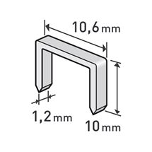 Spony, balení 1000ks, 10mm, 10,6x0,52x1,2mm (8852203) EXTOL PREMIUM