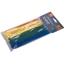Pásky stahovací barevné, 150x2,5mm, 100ks, (4x25ks), 4 barvy, nylon PA66 (8856194) EXTOL PREMIUM