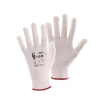 Rukavice SAWA, textilní, bíle, vel. 09 (3330-001-100-09) Canis Safety