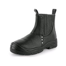 Obuv kotníkova DRAGO S1 pérko s ocelovou špicí, PU/guma, černá (2115-027-800-00) Canis Safety