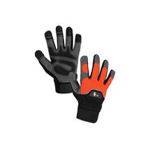 Rukavice PUNO, kombinované, oranžovo-černé (3220-016-210-00) Canis Safety