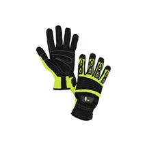 Rukavice YEMA, kombinovaná, žluto-černá (3220-015-160-00) Canis Safety