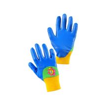 Rukavice DRAGO, dětské, máčené v nitrilu, modré, vel. 05 (3410-008-400-05) Canis Safety