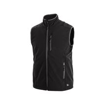 Pánská softshell vesta TOPEKA, černá, vel. S (1320-001-800-92) Canis Safety