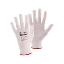 Rukavice SAWA, textilní, bíle, vel. 07 (3330-001-100-07) Canis Safety