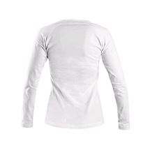 Tričko CXS MARY, dámské, výstřih do V, dlouhý rukáv, bílá, vel. XL (1620-121-100-95) CXS