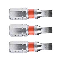 Hrot plochý sada 3ks, 4x25mm, S2 (4741104) FORTUM-KITO