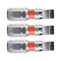 Hrot plochý sada 3ks, 5x25mm, S2 (4741105) FORTUM-KITO