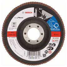 Bosch Lamelový brusný kotouč X571, Best for Metal D = 115 mm; K = 80, lomený
