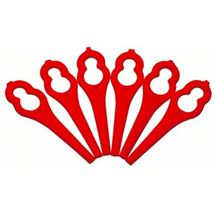 Plastové nože červené pro strunové sekačky na trávu BOSCH 24 ks