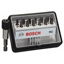 Bosch (12+1)dílná sada šroubovacích bitů Robust Line, M Extra-Hart 25 mm, (12+1)dílná sada