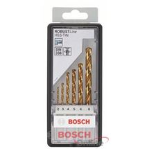 Bosch Sada vrtáků do kovu Robust Line HSS-TiN, 6dílná, 135° 2; 3; 4; 5; 6; 8 mm, 135°