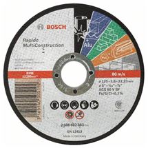 Bosch Dělicí kotouč rovný Rapido Multi Construction ACS 46 V BF, 125 mm, 1,6 mm