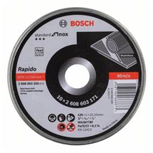 Bosch Dělicí kotouč rovný Standard for Inox - Rapido WA 60 T BF, 125 mm, 22,23 mm, 1,0 mm