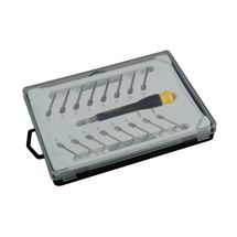 16dílná sada přesných šroubováků s vyměnitelnými dříky, plochý, Ph, Torx, šestihran STANLEY