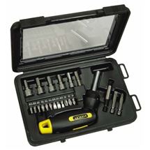 22 dílná sada ráčnového šroubováku s pistolovou rukojetí STANLEY