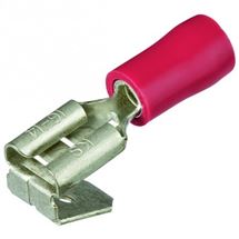 Ploché zásuvkové koncovky, červená/100ks, Knipex