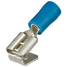 Ploché zásuvkové koncovky, modrá/100ks, Knipex
