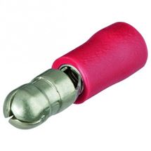 Kulaté zásuvkové koncovky izolované, červená/100ks, Knipex