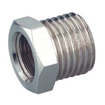 Redukční kus krátký poniklovaný R 3/4"a x R 1/2"i SCHNEIDER