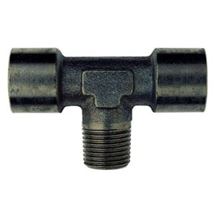 T-kus z poniklované mosazi, 1 vnější, 2 vnitřní závity R 1/2" SCHNEIDER