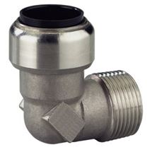 Úhlová spojka s vnějším závitem WE22 - R 3/4"a V4A SCHNEIDER