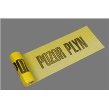 Výstražná fólie 22cm žlutá / plyn Den Braven